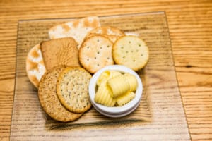 Crackers with butter | restaurant in Barrow in Furness