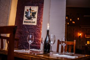 Table with wine | Restaurant in Barrow in Furness