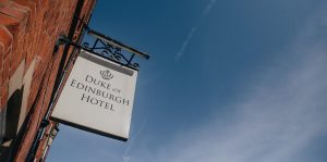 The Duke of Edinburgh Hotel Sign