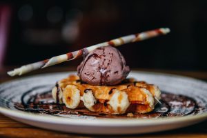 Ice cream with waffle | Restaurant in Barrow in Furness